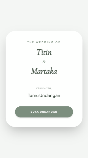 Template Undangan Pernikahan Garden