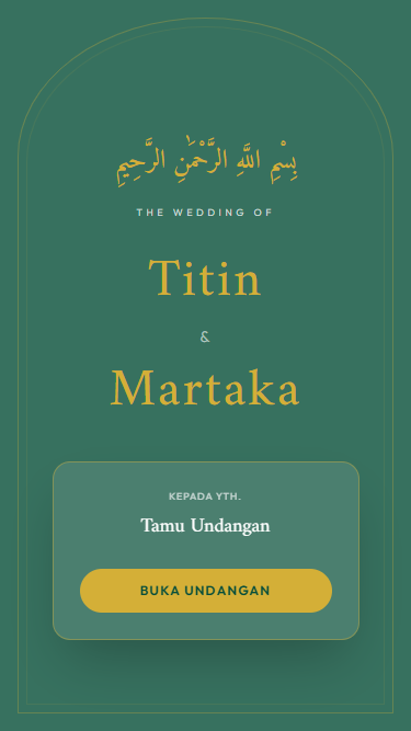 Template Undangan Pernikahan Islamic